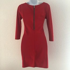 H&M Red 3/4 sleeve dress